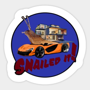 Snailed It! Sticker